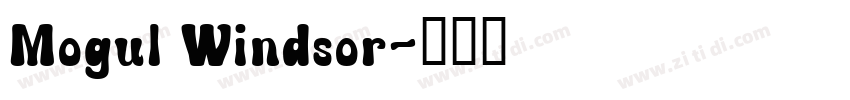 Mogul Windsor字体转换